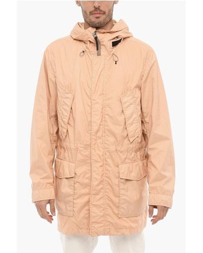 Woolrich Hooded Nylon Parka - Natural