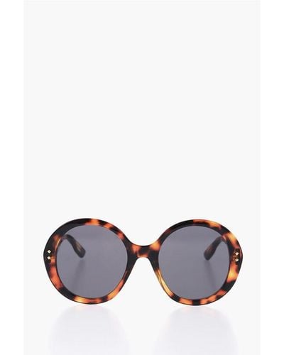 Gucci Round Sunglasses With Tortoiseshell Frame - Multicolour
