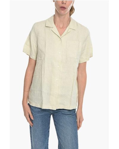 Samsøe & Samsøe Linen Oscarine Shirt With Breast Pocket - Natural