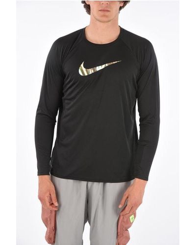 Nike Logo Printed T-Shirt - Black