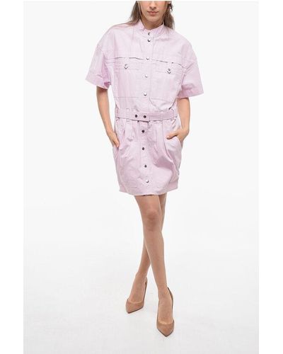 Isabel Marant Etoile Multipocket Rime Dress With Belt - Pink