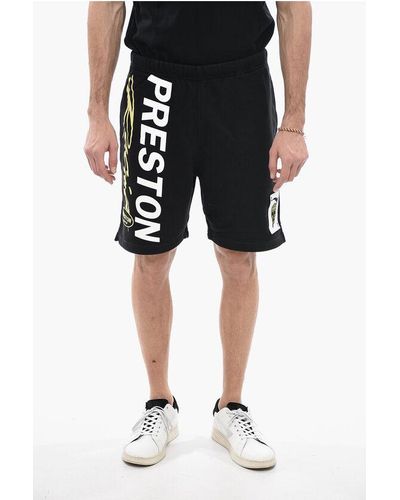 Heron Preston Printed Preston Racing Jersey Shorts - Black