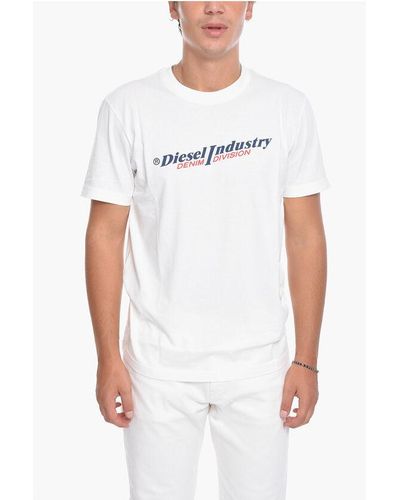 DIESEL T-Diegor T-Shirt With Logo Print - White