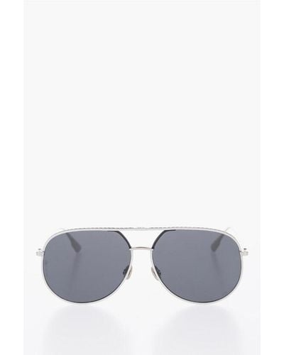 Dior Metal Frame Aviator Sunglasses - Grey