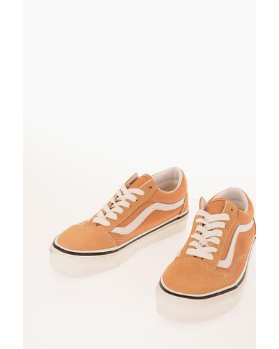 Vans Cotton Old Skool 36 Low-Top Trainers With Suede Detail - Pink