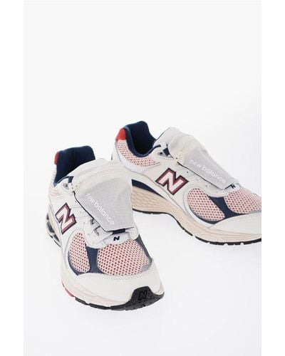 New Balance Mesh And Leather Low-Top Trainers With Removable Pocket - Multicolour