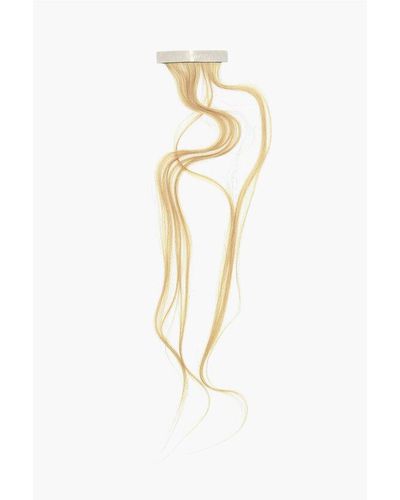 Maison Margiela Mm6 Brass Clip With Synthetic Hair - White