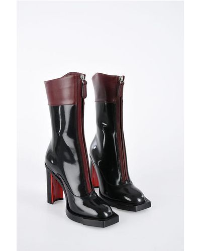 Alexander McQueen 11Cm Leather Boots - White