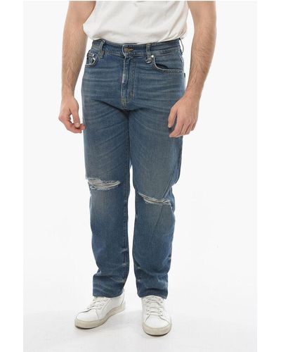 Represent Distressed Baggy Fit Jeans 18Cm - Blue