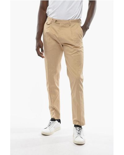 Cruna Smooth Fit Raval Single-Pleat Trousers - Natural
