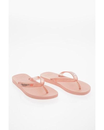 DIESEL Glitter Sa-Kauay Flip Flops - Pink