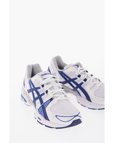Asics Mesh Gel-Ninbus 9 Low-Top Trainers With Rubber Details - White