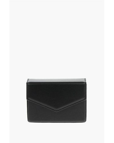 AMINA MUADDI Soft-Leather Johana Mini Envelope Pochette - Black