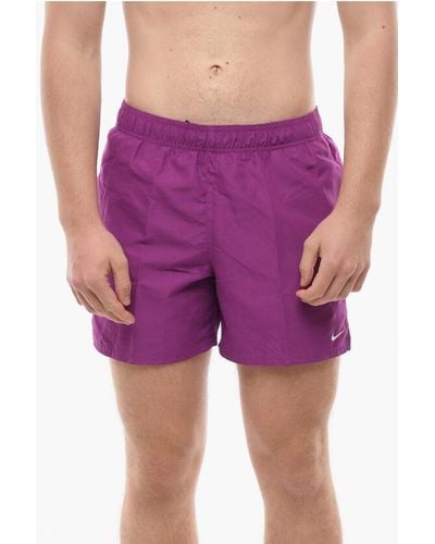 Nike Swim Solid Colour 5 Volley Swim Shorts With 2-Pockets - Purple