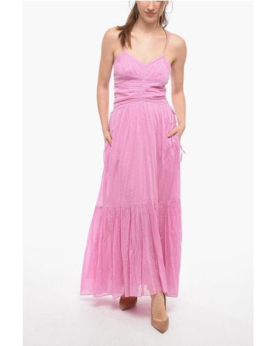 Isabel Marant Etoile Giana Maxi Dress With Gathered Detail - Pink