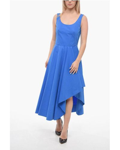 Alexander McQueen Flared Dress - Blue