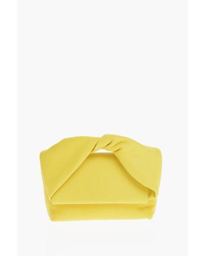 JW Anderson Saffiano Leather Hand Bag With Braided Handle - Yellow