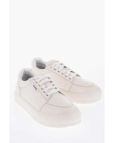 Sunnei Leather Dreamy Low Top Trainers - White