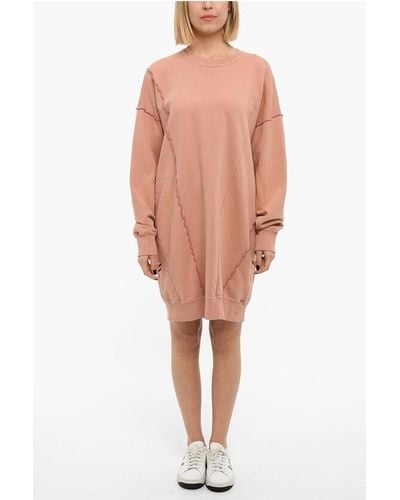 DIESEL Brushed-Cotton D-Robbiecut Sweatshirt-Dress - Multicolour
