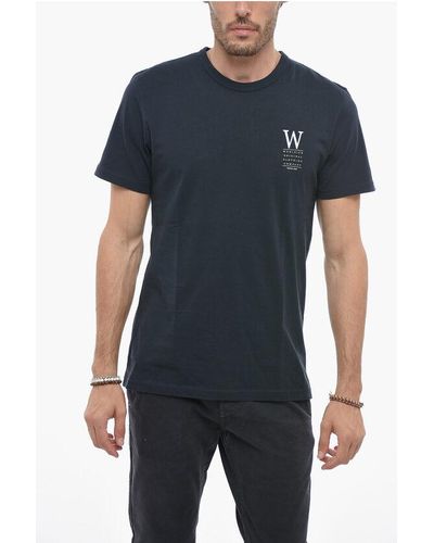 Woolrich Logo Print Short Sleeved T-Shirt - Black