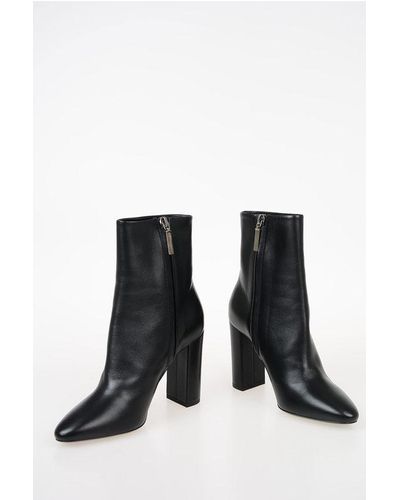 Saint Laurent 9Cm Nappa Leather Boots - Black