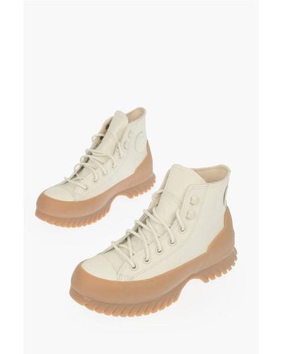 Converse All Star Leather Ankle Boot - Natural