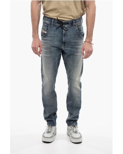 DIESEL Faded Krooley-E-Ne Jogg Jeans With Laces 17Cm L32 - Blue