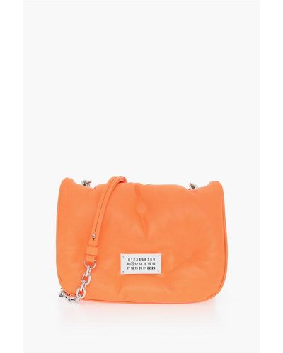 Maison Margiela Mm11 Padded Leather Glam Slam Crossbody Bag - Orange