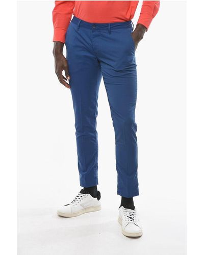 Cruna 4 Pockets Newtown Trousers With Visible Stiching - Blue