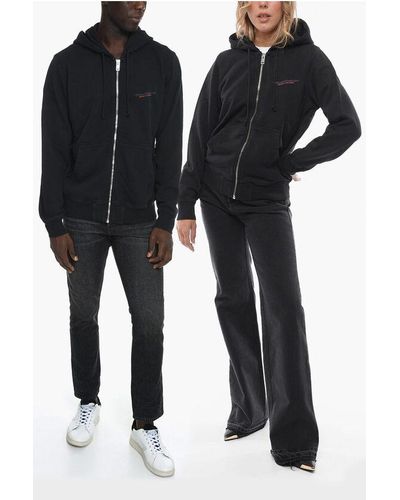 DIESEL S-Ginn Hoodie Sweatshirt With Zip - Black