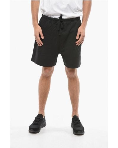 adidas Drawstring Waist Sweat Shorts With 3 Pockets - Black