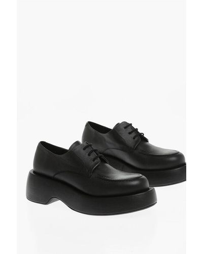 Paloma Barceló Leather Andy Derby Shoes - Black