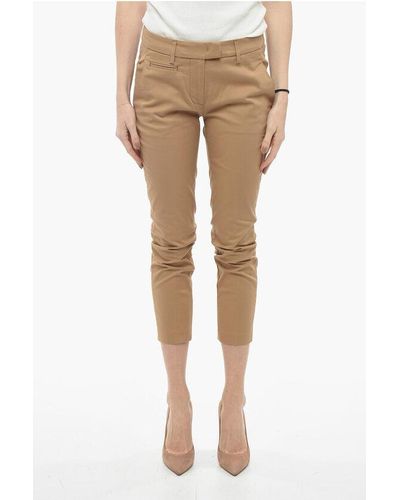 Dondup Stretch Fabric Perfect Chinos Trousers - Natural