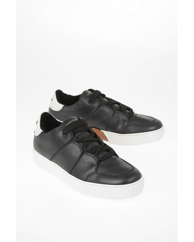 ZEGNA Couture Leather Tiziano Trainers - Black