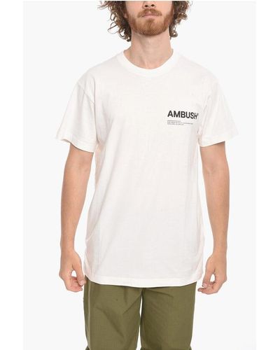 Ambush Crew Neck Workshop Cotton T-Shirt - White