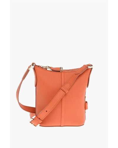 Max Mara Calfskin Riviera Shoulder Bag - Orange