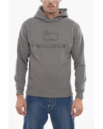 Woolrich Brushed Cotton Hoodie - Grey