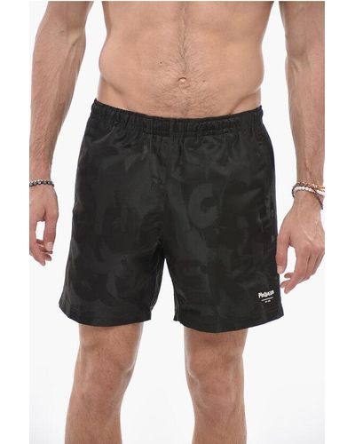 Alexander McQueen Nylon Swim Shorts With 2 Pockets - Black