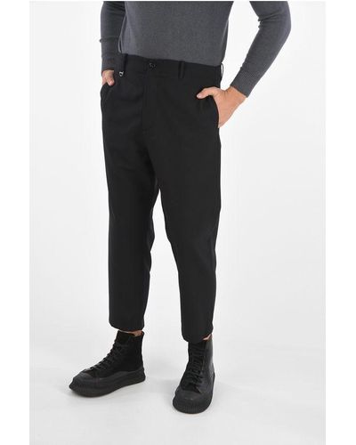 OAMC Virgin Wool Trousers With Zip Detail - Black