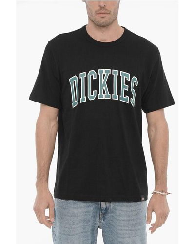 Dickies Solid Colour Crew-Neck T-Shirt With Printed Logo - Black