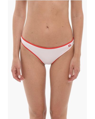 DIESEL Stretch Fabric Bfpn-Angelss Bikini Bottom With Contrasting E - Pink