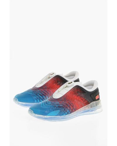 Gucci Fabric Ultrapace Low-Top Trainers With Rubber Details And Ai - Blue