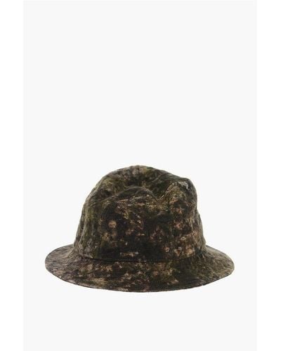 SUPERDUPER Acid Wash Effect Linen Bucket Cap - Green