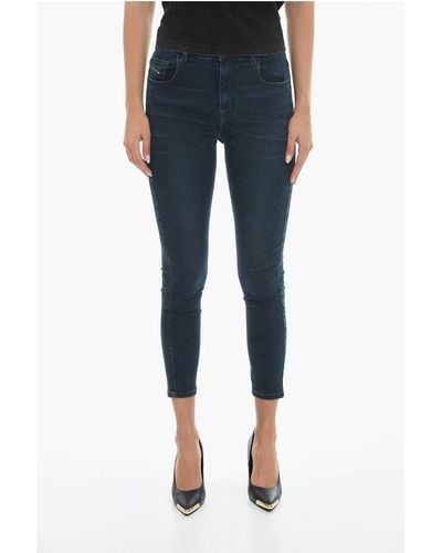 DIESEL High Waisted Super Skinny Fit Slandy-High Jeans 12Cm L.30 - Blue