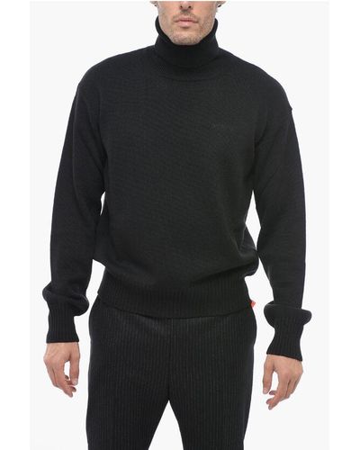 Off-White c/o Virgil Abloh Permanent Turtleneck For All Wool Pullover - Black