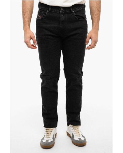 DIESEL Slim-Fitting D-Strukt Jeans With Mid-Waist - Black