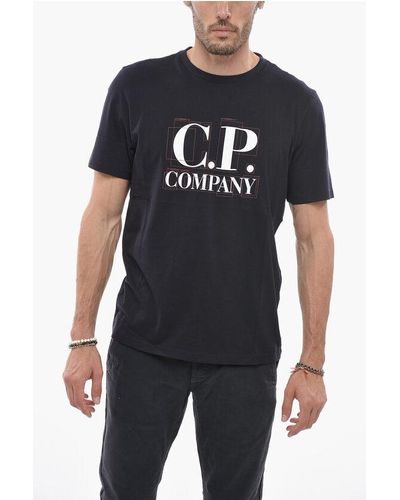 C.P. Company Logo Print Crewneck T-Shirt - Black