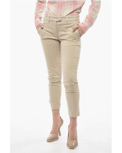 Dondup Stretch Cotton Perfect Chino Trousers - Natural