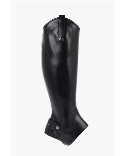 Dior Leather Epique Gaiters - Black