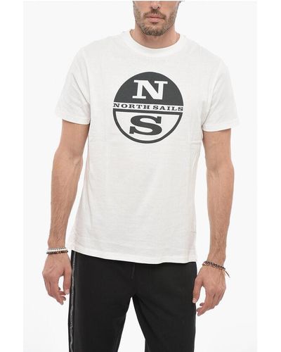 North Sails Logo Print Short Sleeved T-Shirt - White